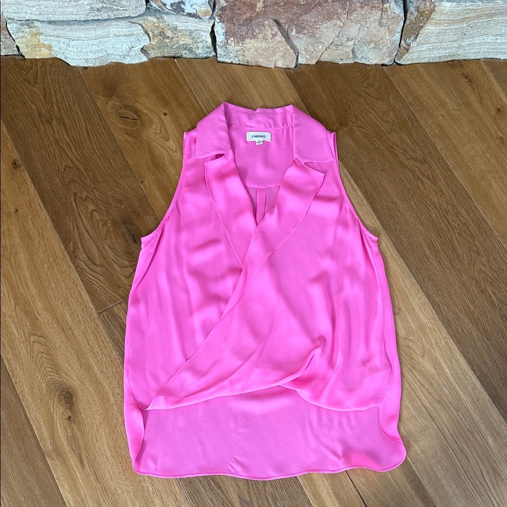 L’Agence Neon Pink Top